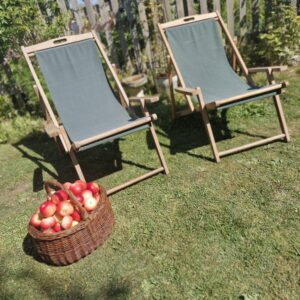 Vintage Green Deck chairs.