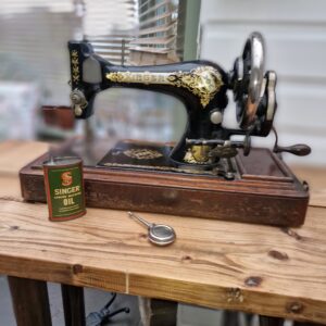Antique singer sewing machine.