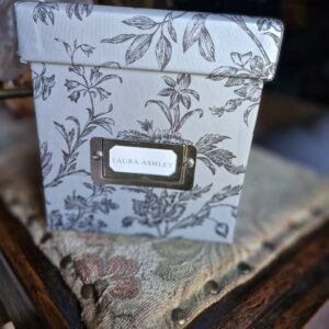 Pretty Laura Ashley cube storage box.