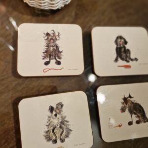 Jason Coasters  x 4. Cartoon Dogs.