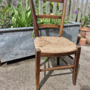 19th century French Country Style ladder back Rustic chair